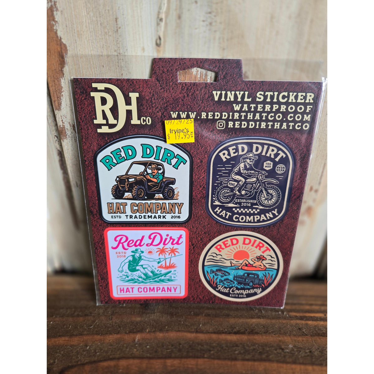 Red Dirt Hat Co Stickers - Irvine Tack & Western Wear