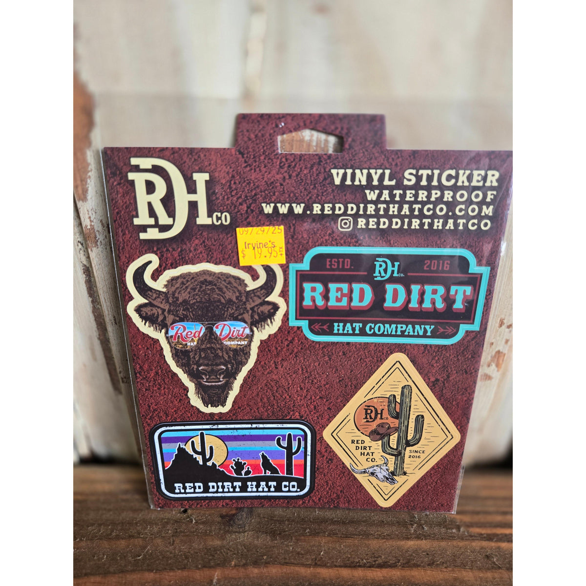 Red Dirt Hat Co Stickers - Irvine Tack & Western Wear