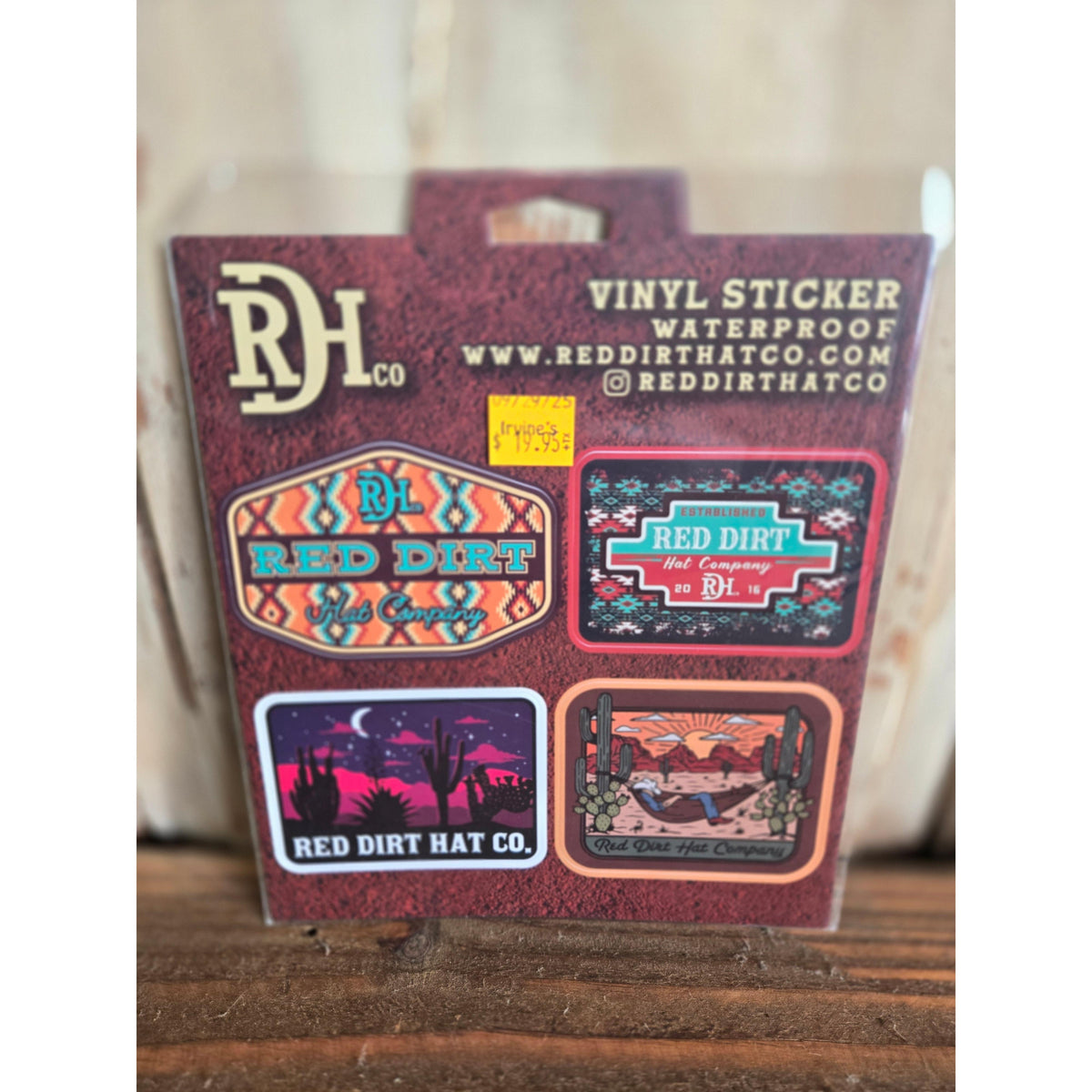 Red Dirt Hat Co Stickers - Irvine Tack & Western Wear
