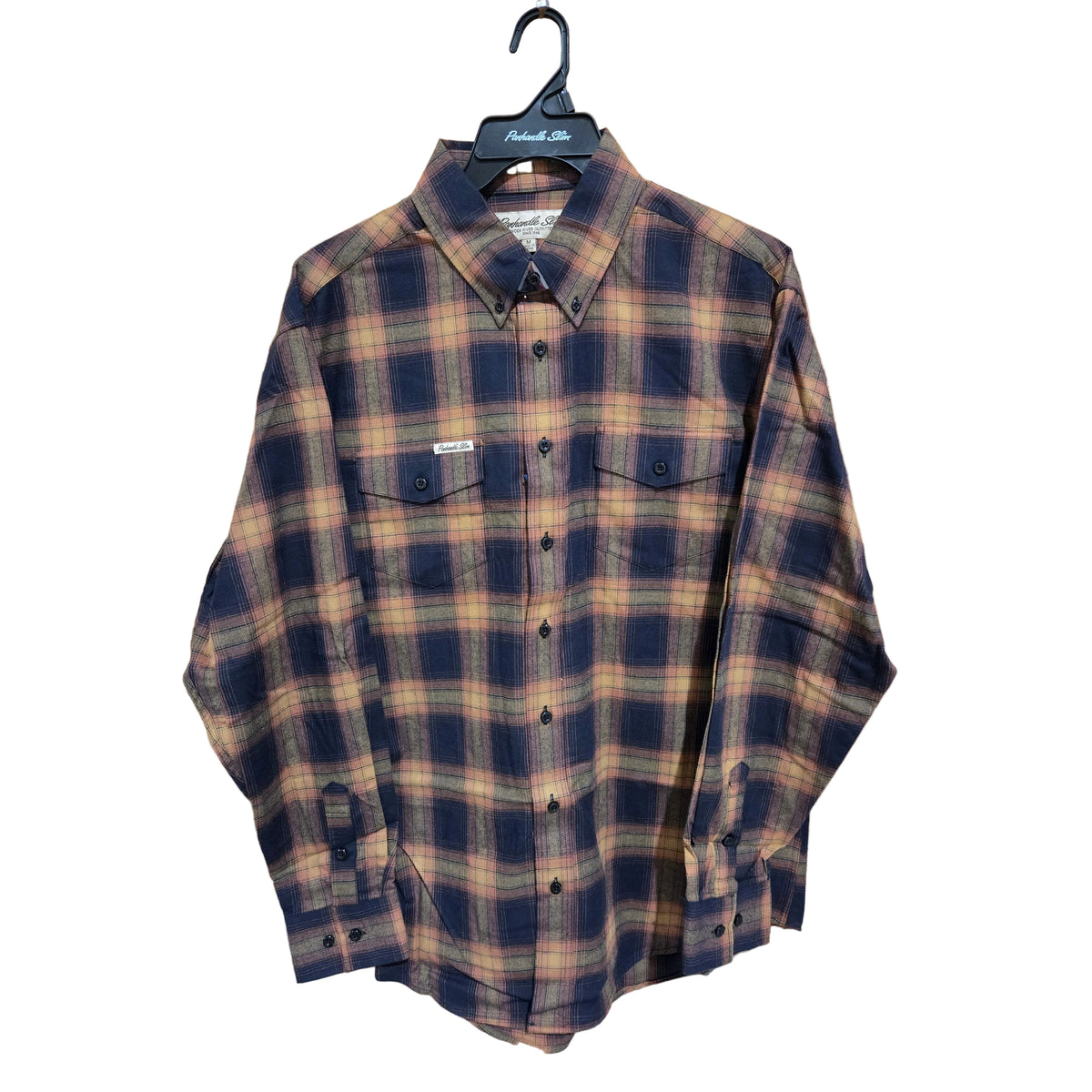Rock & Roll Men's Long Sleeve Shirt - Brush Plaid
