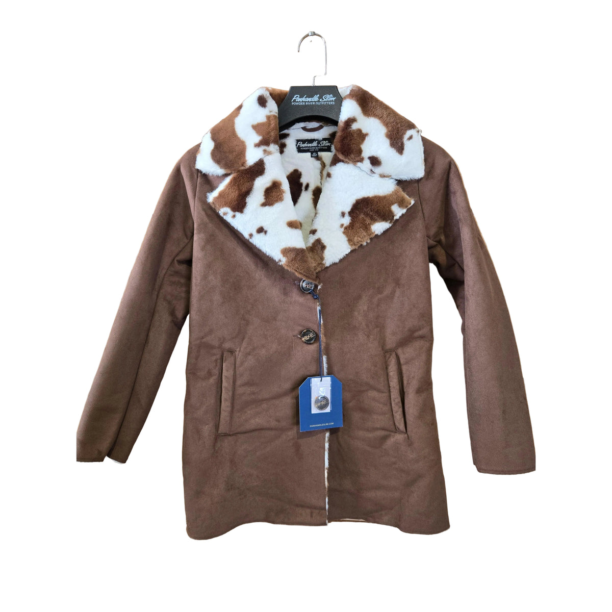 Panhandle Women's Long Sleeve Faux Fur LIned Short Jacket