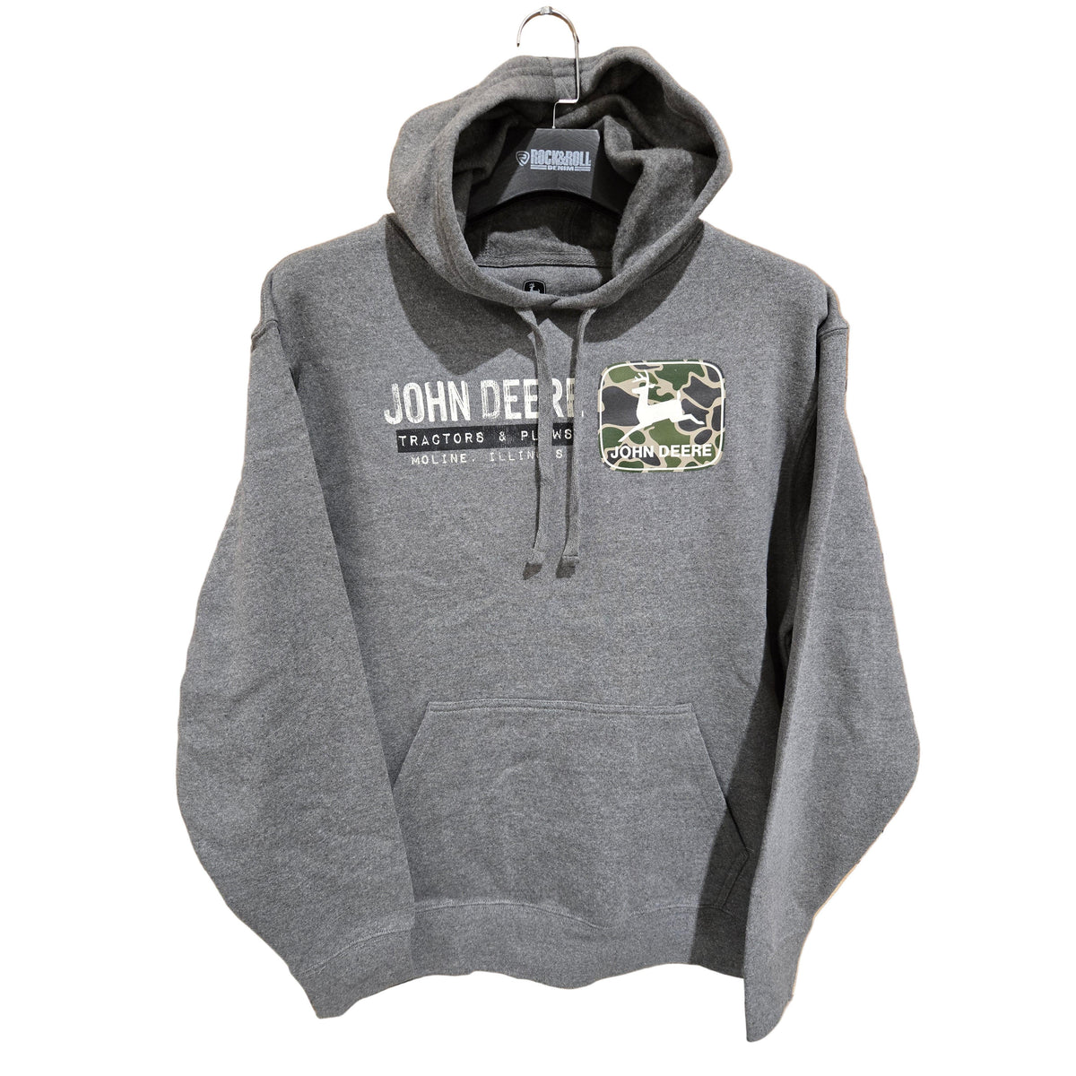 John Deere Men's Hoodie - Charcoal - Irvine Tack & Western Wear