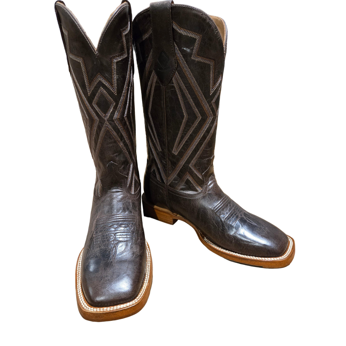 Rocking Diamond Brand Men's Futurity Waxy BSQ Cowboy Boot - Chocolate - Irvine Tack & Western Wear