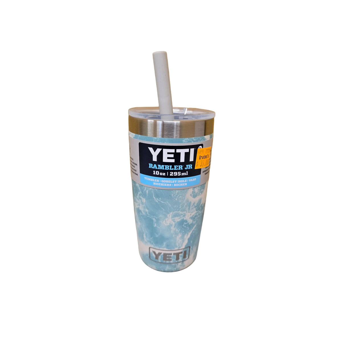 YETI Rambler Jr. 295 mL Tumbler with Silicone Straw Lid - Seaview