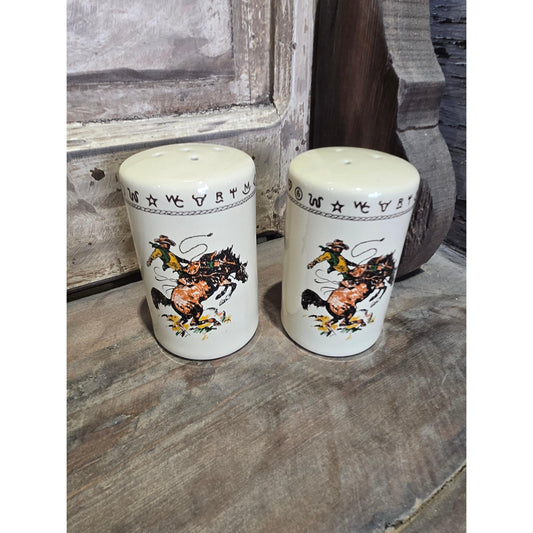 West Creation Bronc Salt & Pepper Shakers