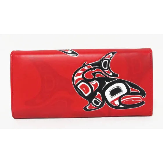 Jamie Sterritt Salmon Wallet-Red - Irvine Tack & Western Wear