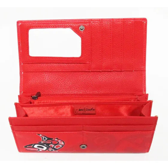 Jamie Sterritt Salmon Wallet-Red - Irvine Tack & Western Wear