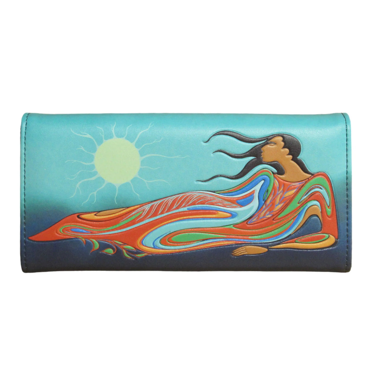 Maxine Noel Mother Earth Wallet- Blue