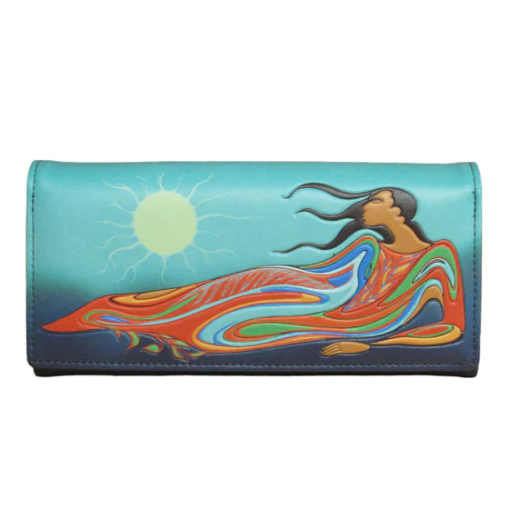 Maxine Noel Mother Earth Wallet- Blue