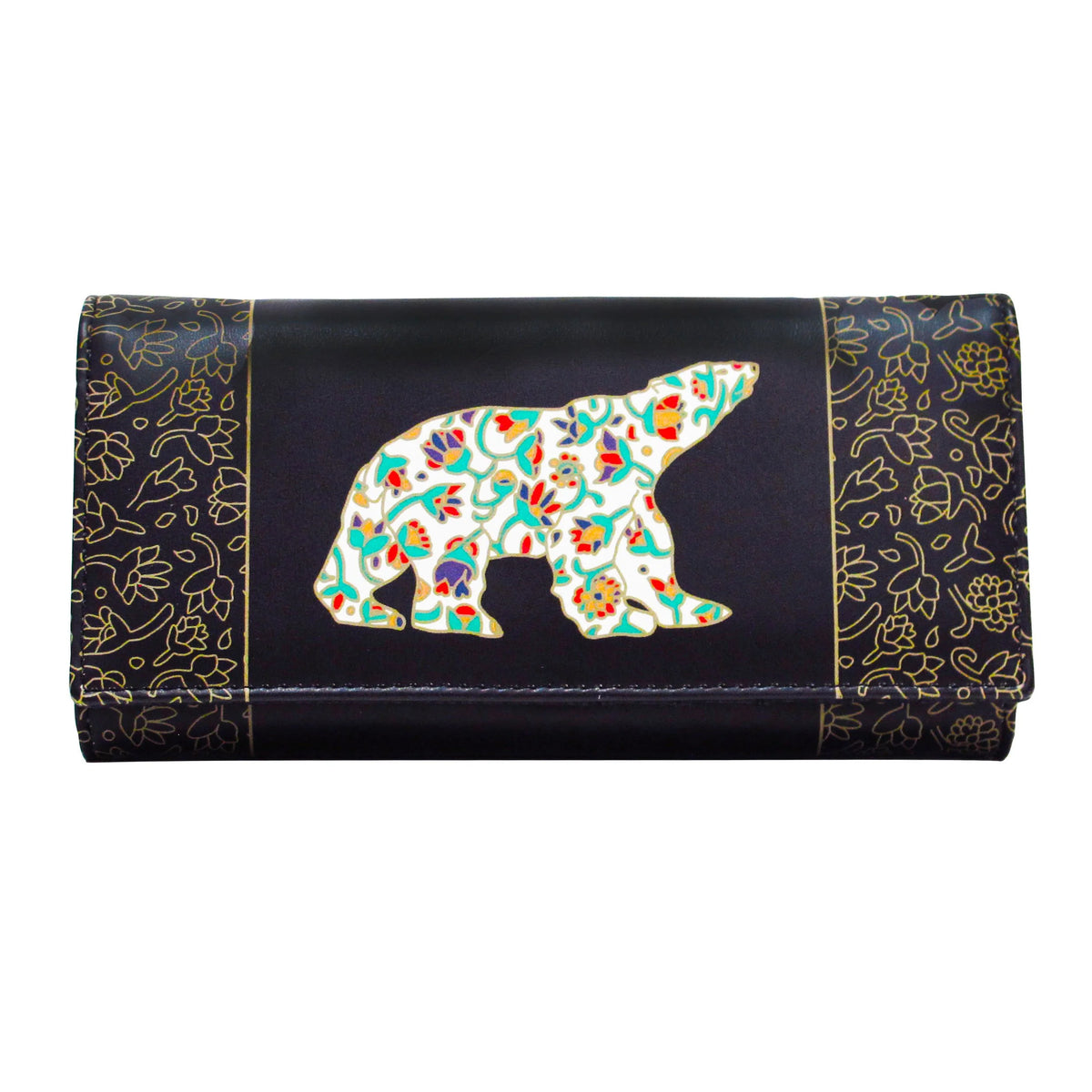Dawn Oman Spring Bear Wallet- Black