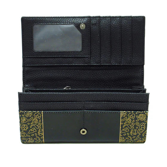 Dawn Oman Spring Bear Wallet- Black