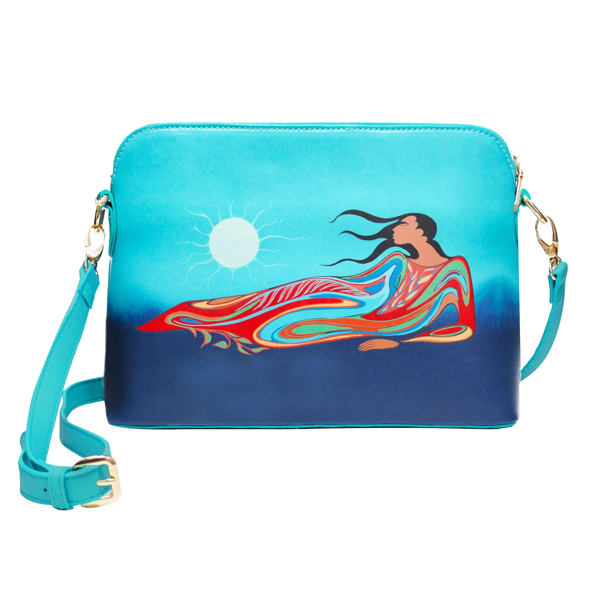 Maxine Noel Mother Earth Art Bag- Blue