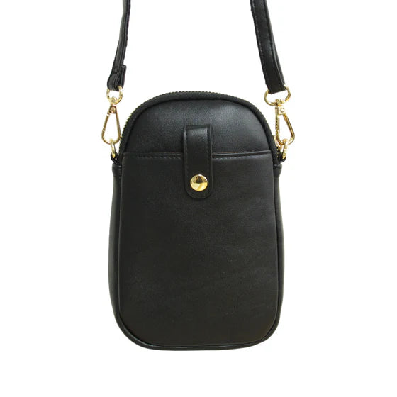 Maxine Noel Leaf Dancer Phone Bag- Black