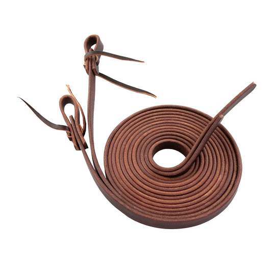 Weaver Burgandy latigo Split Reins-1/2"x8' - Irvine Tack & Western Wear