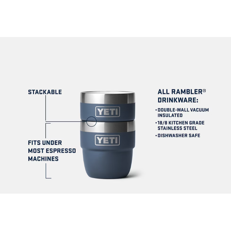 Yeti Rambler 118ml Stackable Cups - Big Sky Blue