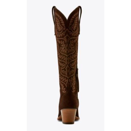 Ariat Women's Laramie StretchFit Western Boots - French Roast Suede - Irvine Tack & Western Wear