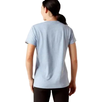 Womens Rebar Cotton Strong V-Neck Short Sleeve Tee Shirt