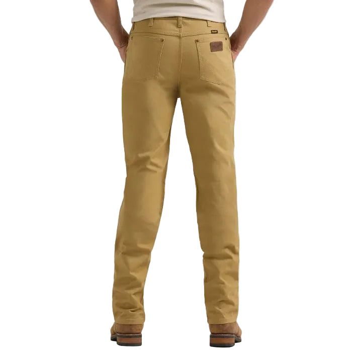 Wrangler Men's Performance Tough Comfort Cowboy Cut Slim Fit Canvas Jean - Kelp Brown - Irvine Tack & Western Wear