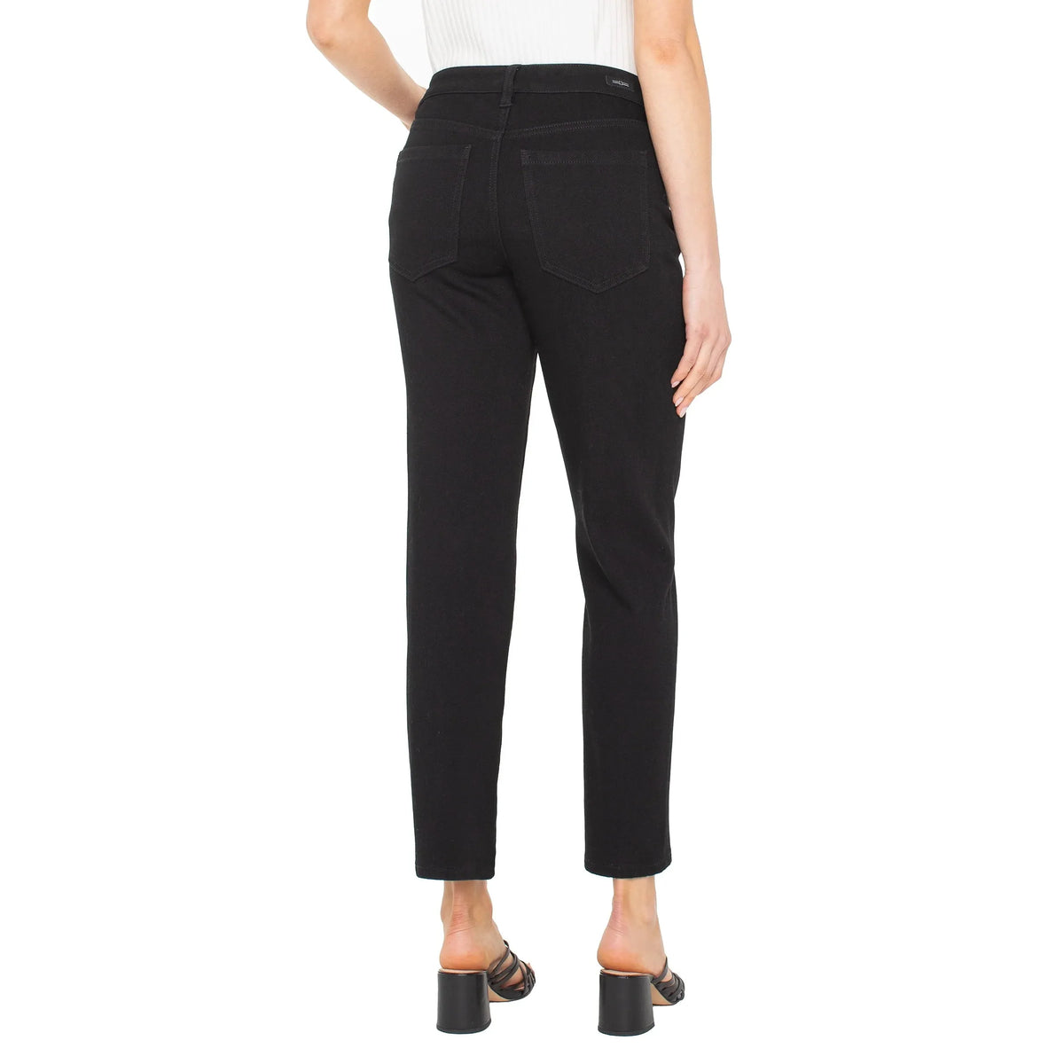 Liverpool Women's Liv Relaxed Skinny Jean- Black Rinse