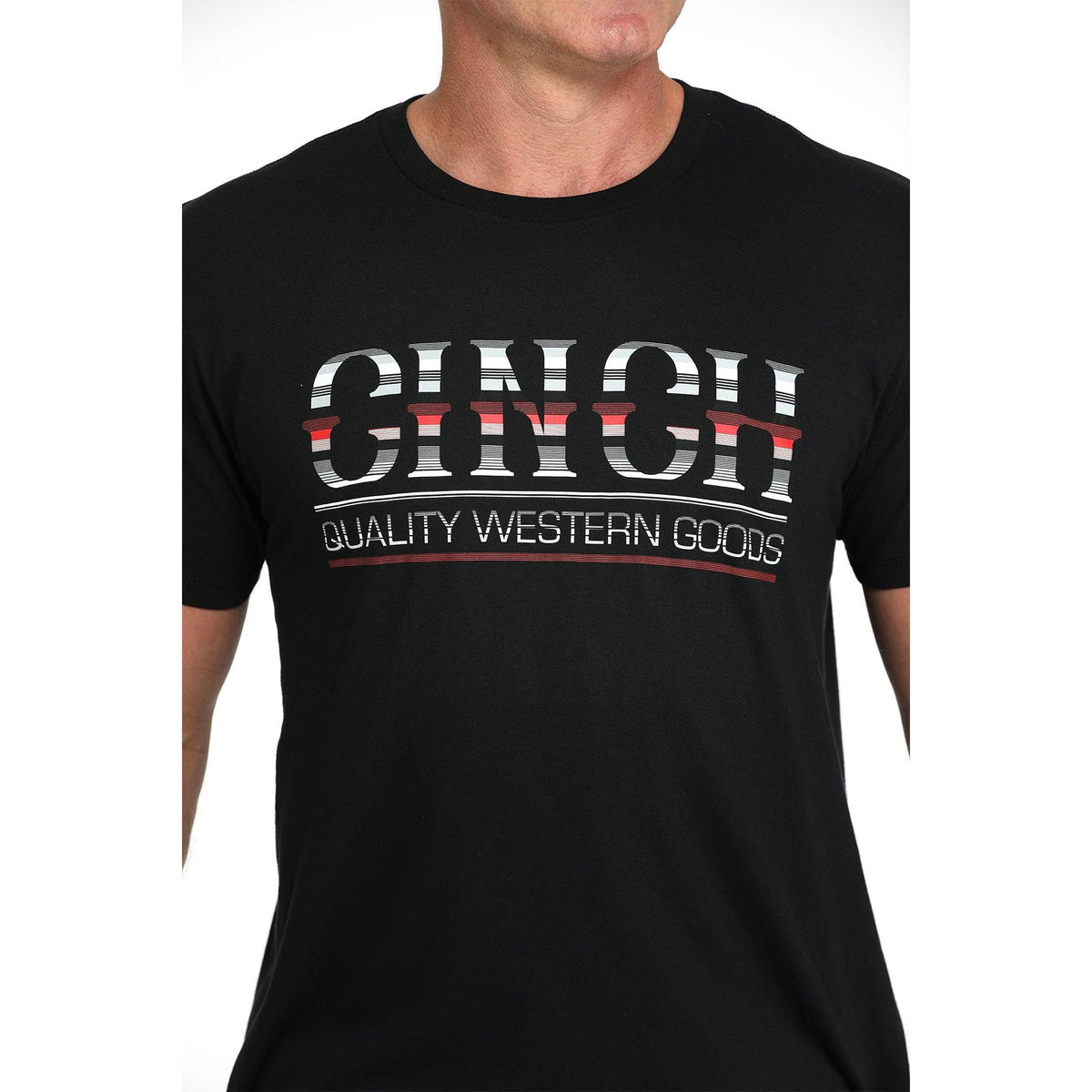 Cinch Mens Short Sleeve Tee Shirt - Black
