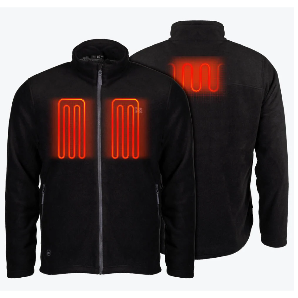 Fieldsheer Men's Fleece Heated  Jacket- Black