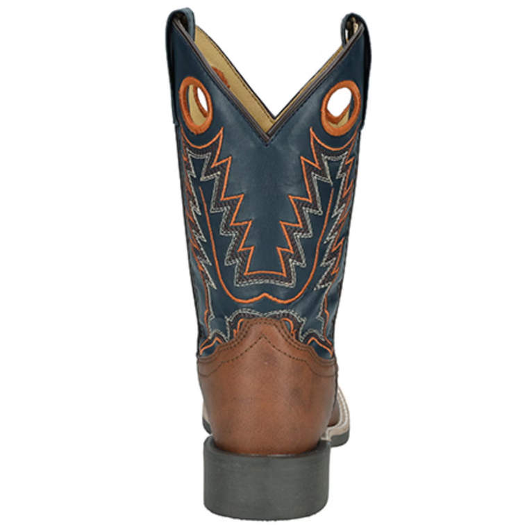 Smoky Mountain Boots Kid's El Paso Cowboy Boots-Brown/Blue - Irvine Tack & Western Wear