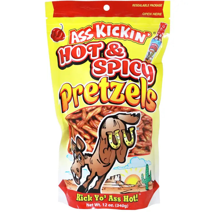 Southwest Specialty Ass Kickin Hot & Spicy Pretzels-12 oz