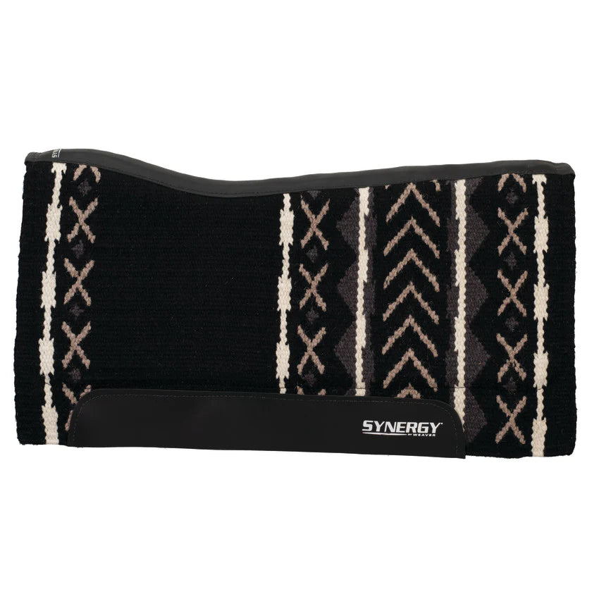 Weaver Synergy Contoured Performance Saddle Pad w/Merino Fleece - 33x38