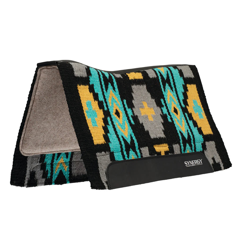Weaver Synergy Contoured Performance Saddle Pad w/Merino Fleece - 33x38