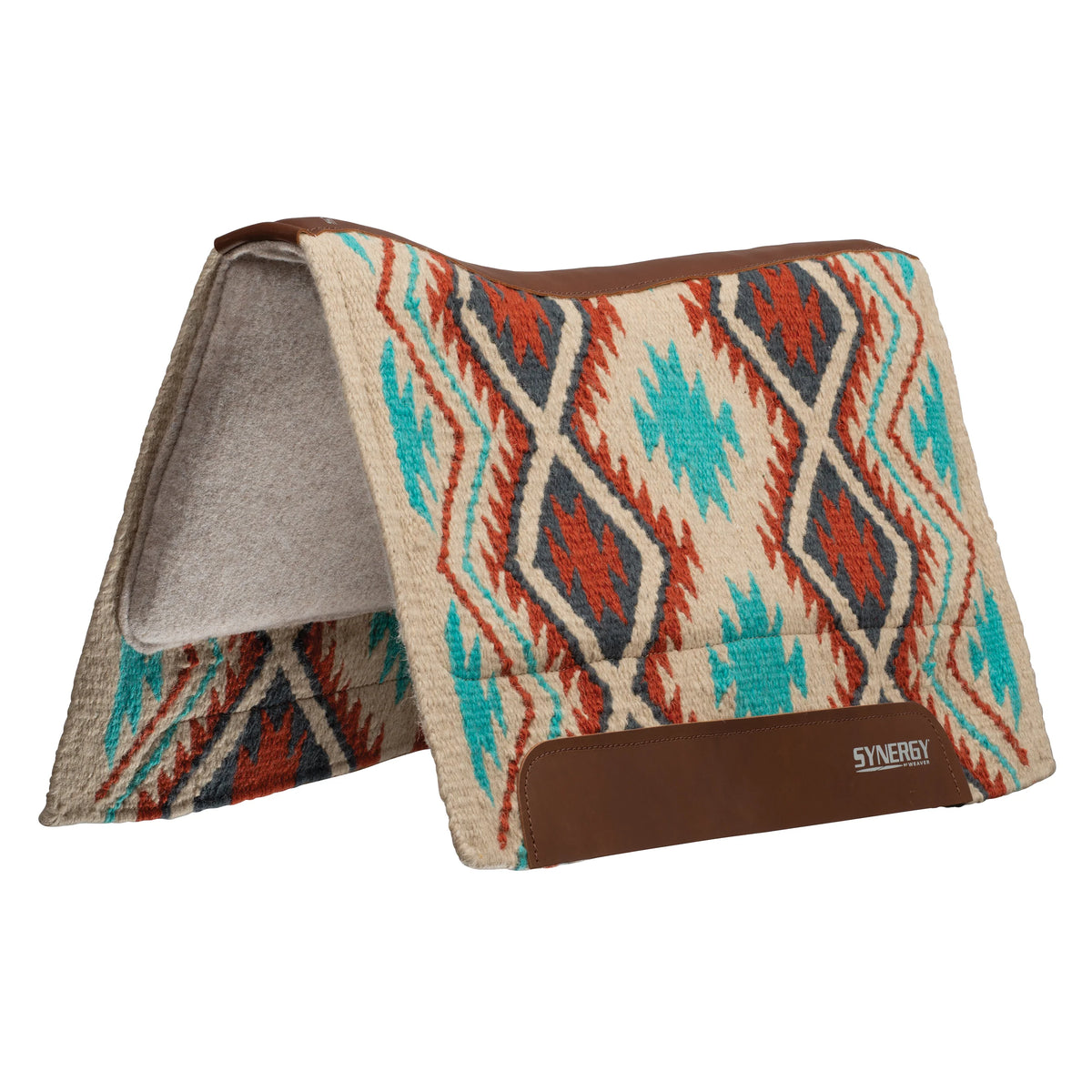 Weaver Synergy Contoured Performance Saddle Pad w/Merino Fleece - 33x38