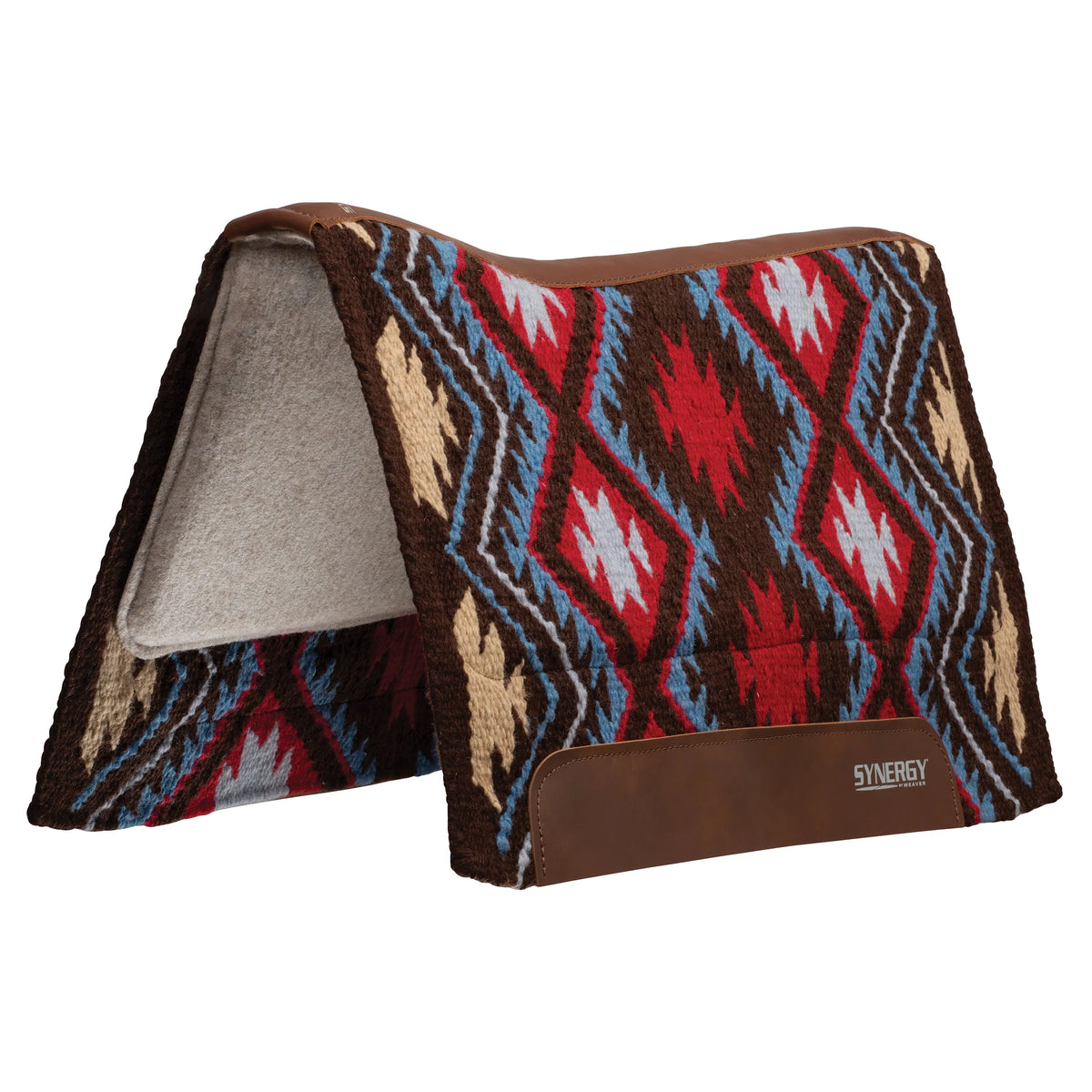 Weaver Synergy Contoured Performance Saddle Pad w/Merino Fleece - 33x38