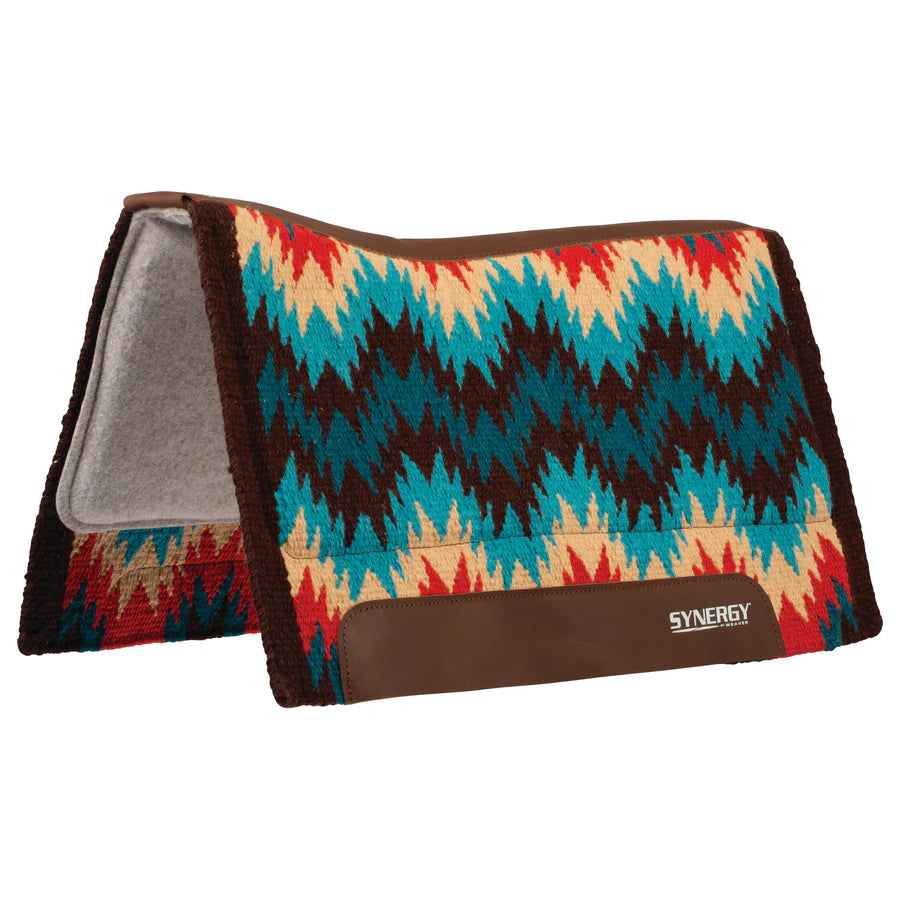Weaver Synergy Contoured Performance Saddle Pad w/Merino Fleece - 33x38
