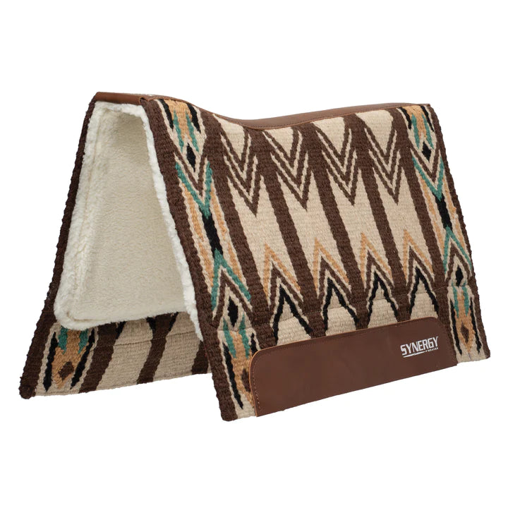 Weaver Synergy Contoured Performance Saddle Pad w/Merino Fleece - 33x38