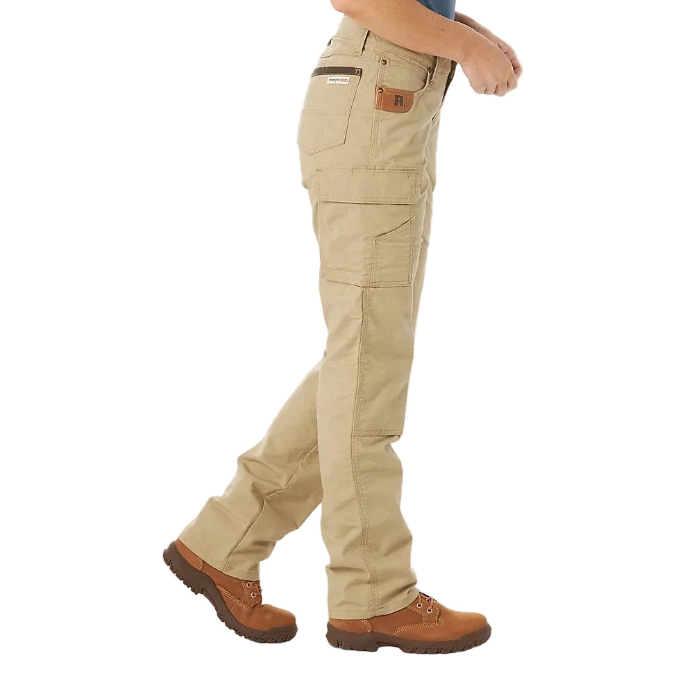 Wrangler Women's Riggs Workwear Ripstop Ranger Cargo Pants - Golden Khaki