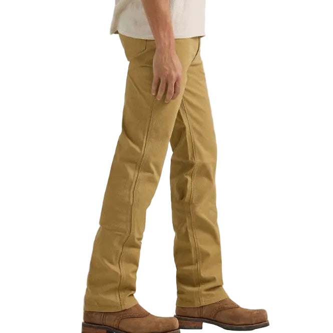 Wrangler Men's Performance Tough Comfort Cowboy Cut Slim Fit Canvas Jean - Kelp Brown - Irvine Tack & Western Wear