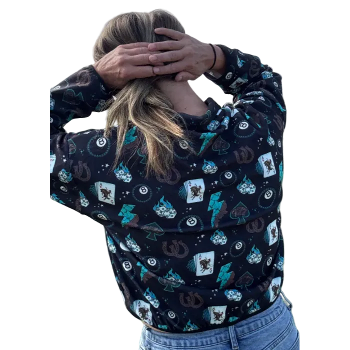 Sterling Kreek Long Sleeve Cowgirl Charm Cropped Jacket - Multi - Irvine Tack & Western Wear