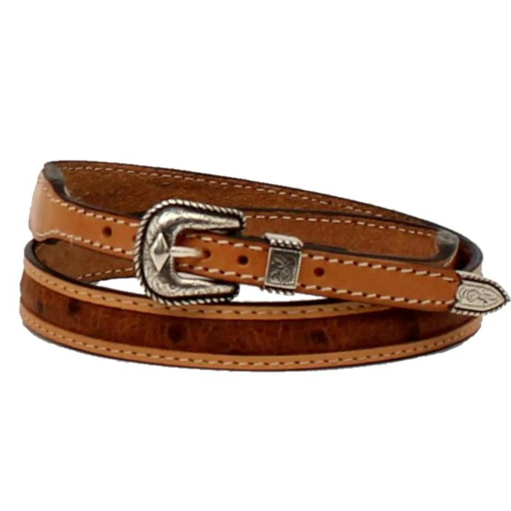 3D Ostrich Hat Band- Brown