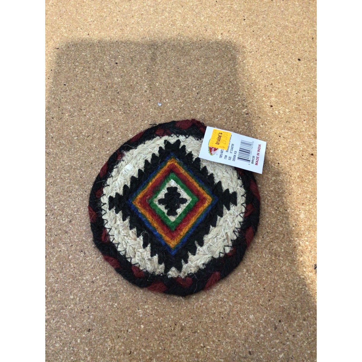 El Paso Saddle Blanket Braided Jute Coaster-#20 - Irvine Tack & Western Wear