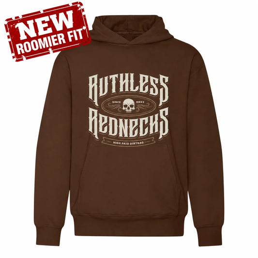 Ruthless Rednecks Men's Shotgun LS Hoodie - Brown