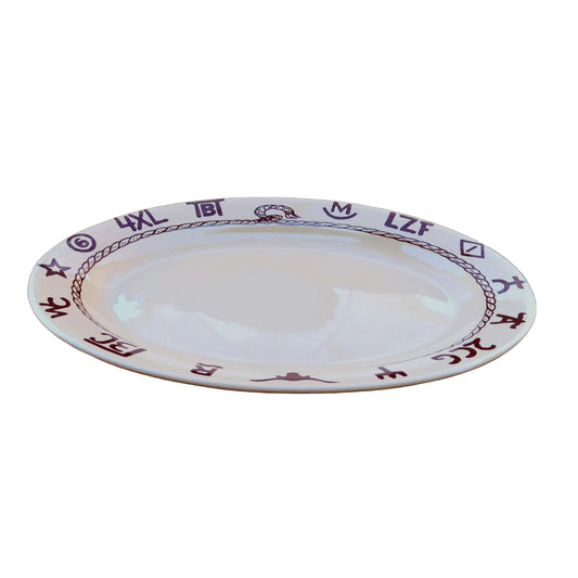 West Creation Branded 12 Inch Oval Platter