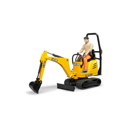 Bruder JCB Micro Excavator 8010 CTS & Construction Worker