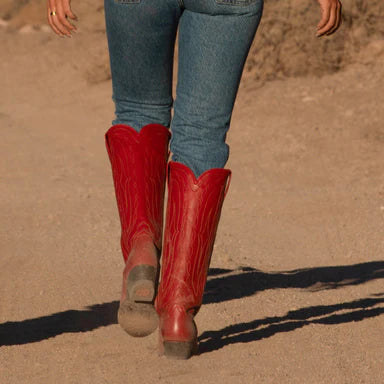 Hyer Women's Marilyn Munroe Collection 17" Wildcat Tall Western Boots - Red