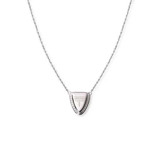 Austin Round Toe Necklace- Silver