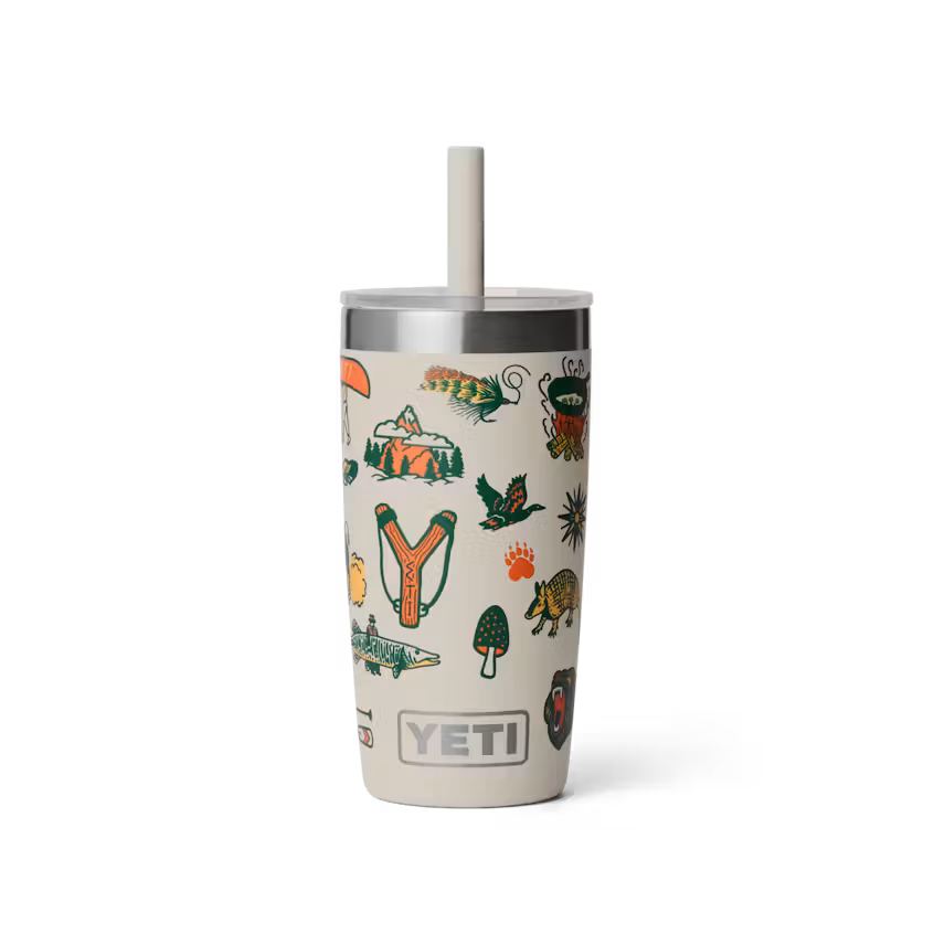 YETI Rambler Jr. 295 mL Tumbler with Silicone Straw Lid - Cape Summer Camp