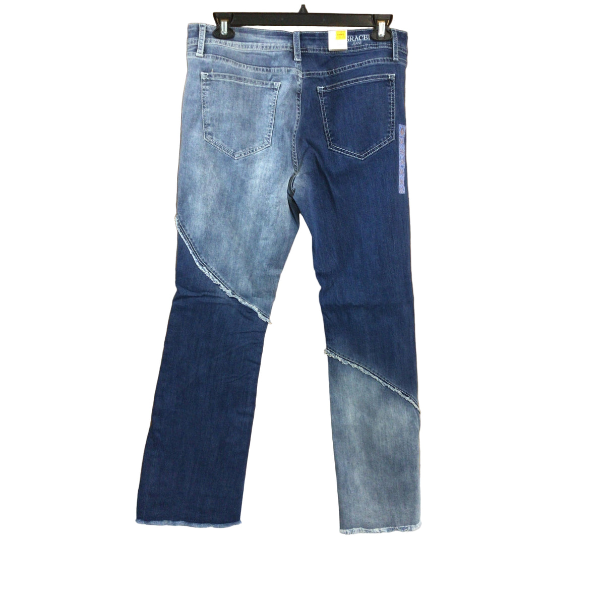 Grace in LA Women's Color Block Detail  Western Jeans