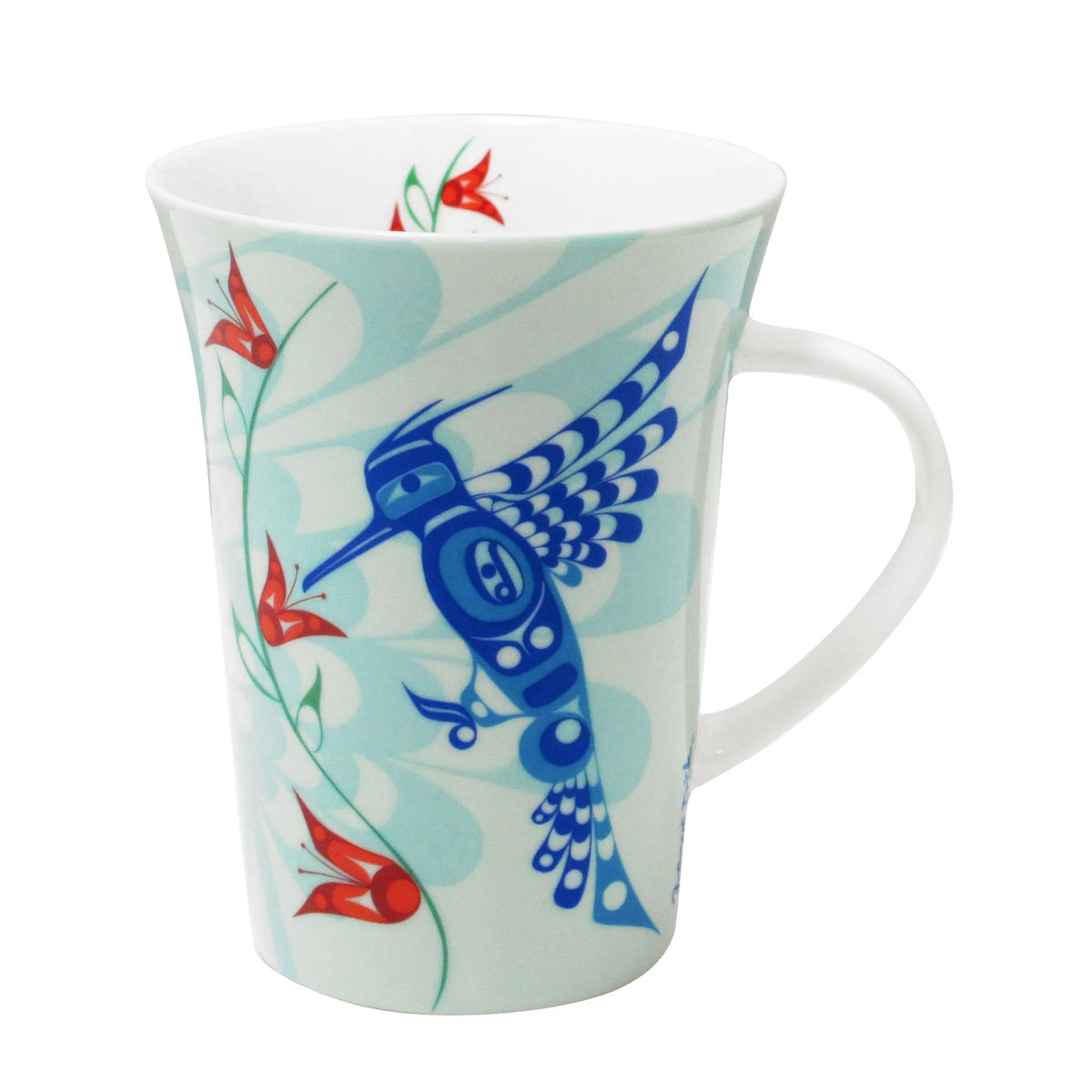 Francis Dick Peace Love and Happiness Porcelain Decal Mug- 10 oz