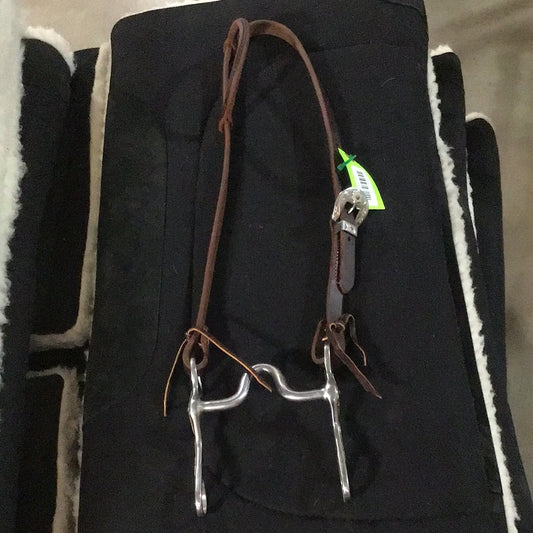 Headstall w/Shanked Floral Bit