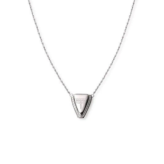 Kendall Snip Toe Necklace- Silver