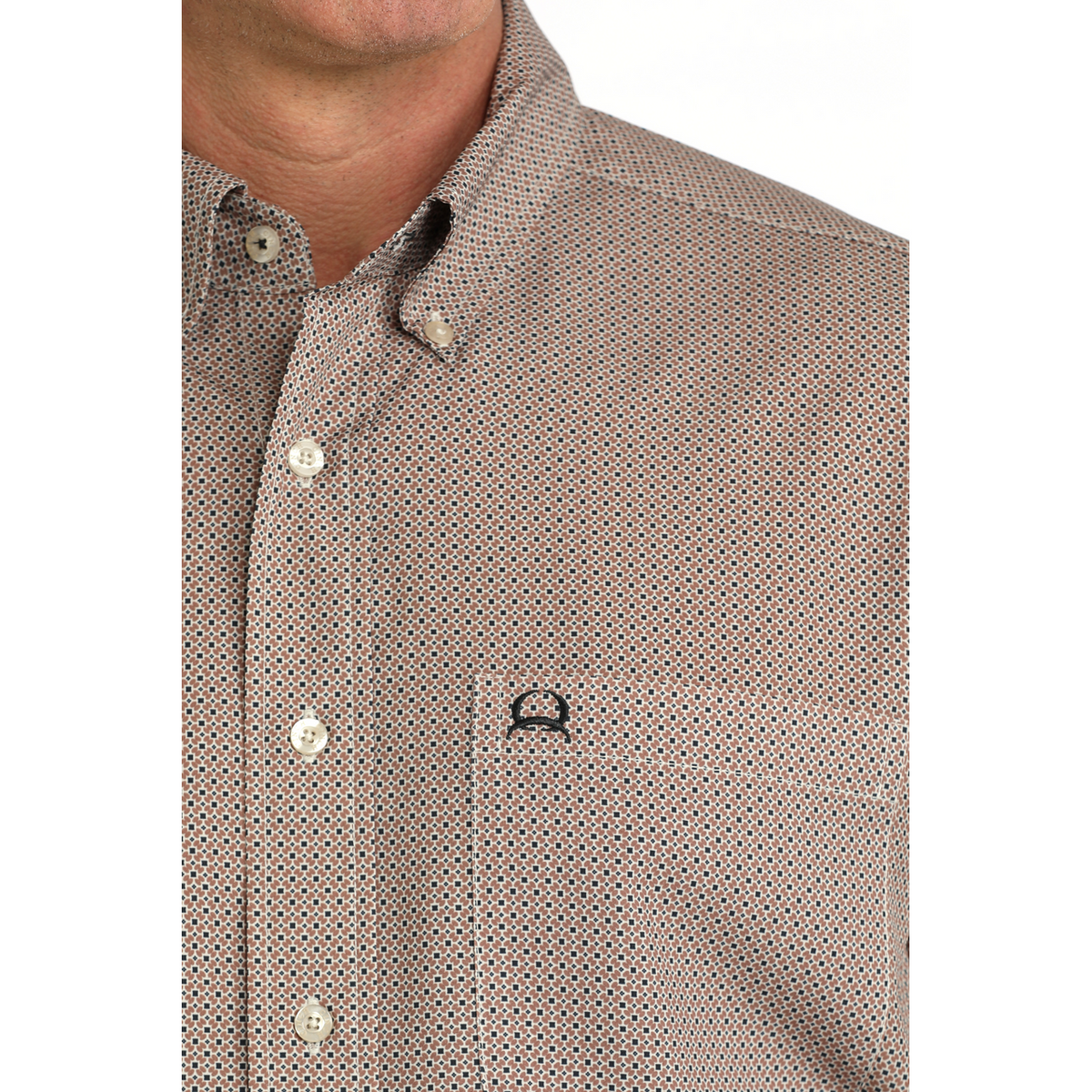 Cinch Men's Long Sleeve Arenaflex Shirt- Brown