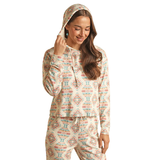 Range by RR Women's Medallion Stripe Hoodie - Multi